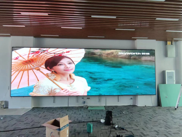 永福P1.53led小间距屏安装案例